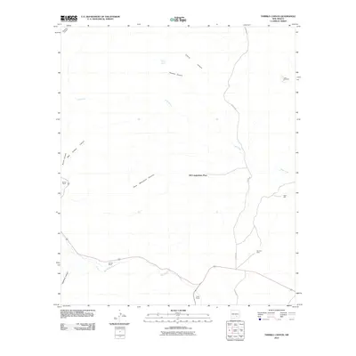 2010 Map of Thimble Canyon, 2010 Print