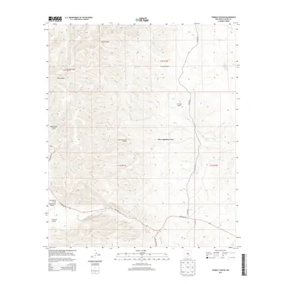2013 Map of Thimble Canyon, 2013 Print