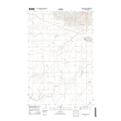 2014 Map of Thimble Mountain, 2014 Print