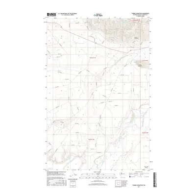 2017 Map of Thimble Mountain, 2017 Print