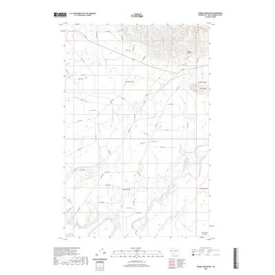 2020 Map of Thimble Mountain, 2020 Print