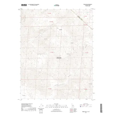 2018 Map of Thimble Peak, 2018 Print