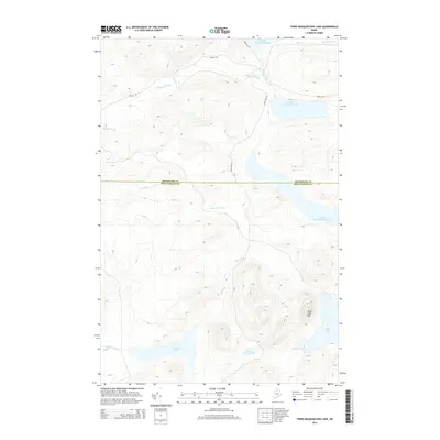 2014 Map of Third Musquacook Lake, 2014 Print