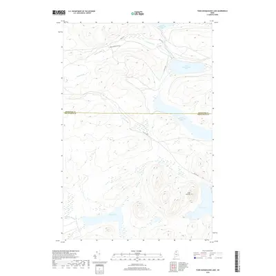 2018 Map of Third Musquacook Lake, 2018 Print