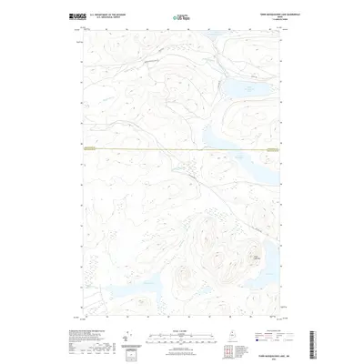 2021 Map of Third Musquacook Lake, 2021 Print