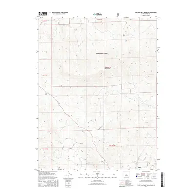 2016 Map of Thirtynine Mile Mountain, 2016 Print