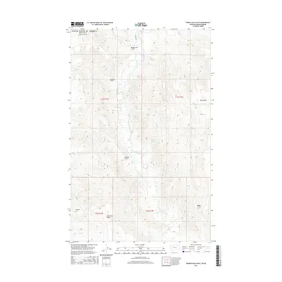 2017 Map of Thoeny Hills East, 2017 Print