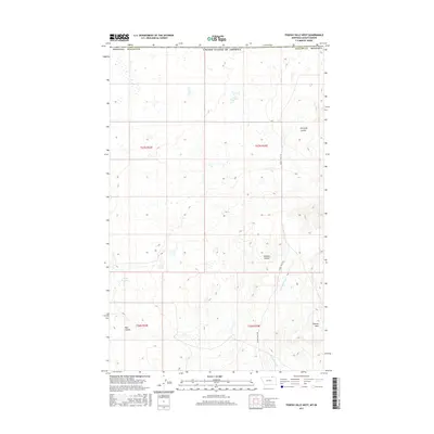 2017 Map of Thoeny Hills West, 2017 Print