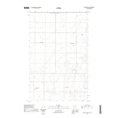 2020 Map of Thoeny Hills West, 2020 Print