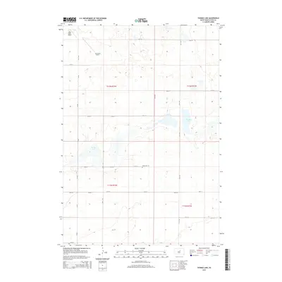 2015 Map of Thomas Lake, 2015 Print