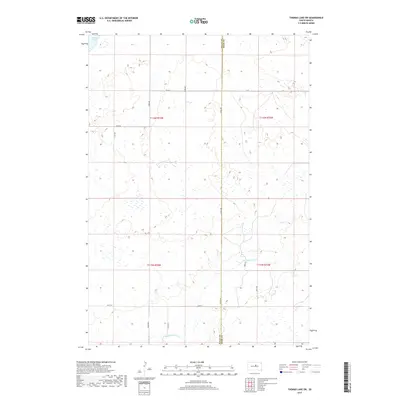 2017 Map of Thomas Lake SW, 2017 Print