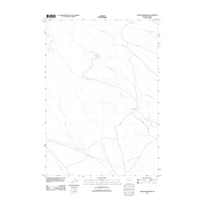 2012 Map of Thomas Reservoir, 2012 Print