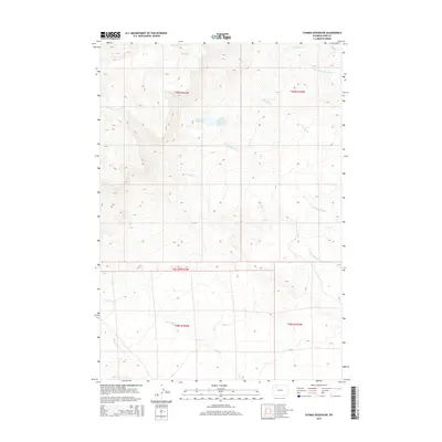 2015 Map of Thomas Reservoir, 2015 Print