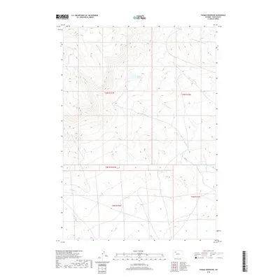 2018 Map of Thomas Reservoir, 2018 Print