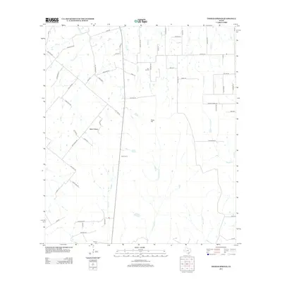 2013 Map of Thomas Springs, 2013 Print