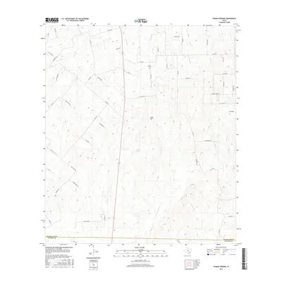 2016 Map of Thomas Springs, 2016 Print