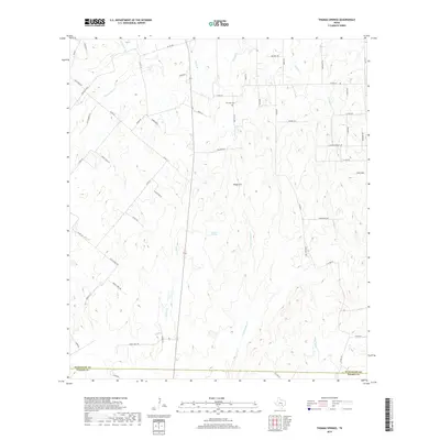 2019 Map of Thomas Springs, 2019 Print