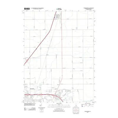 2012 Map of Thomasboro, 2012 Print