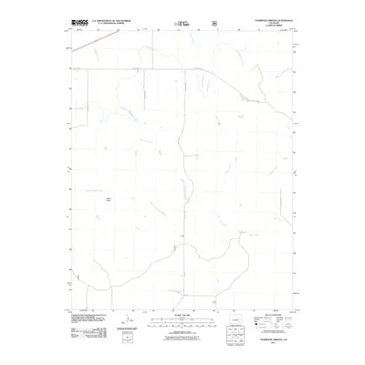 2011 Map of Thompson Arroyo, 2011 Print