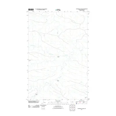 2011 Map of Thompson Coulee, 2011 Print