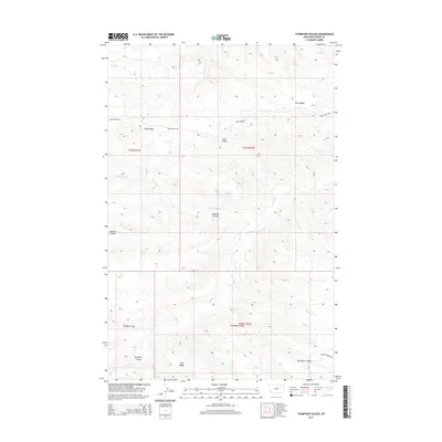 2014 Map of Thompson Coulee, 2014 Print