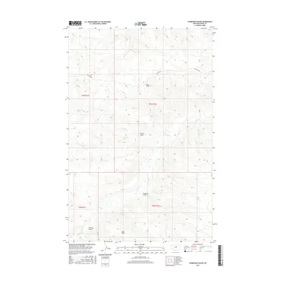 2017 Map of Thompson Coulee, 2017 Print
