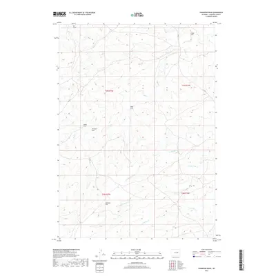 2017 Map of Thompson Draw, 2017 Print