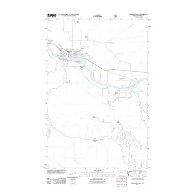 2011 Map of Thompson Falls, 2011 Print