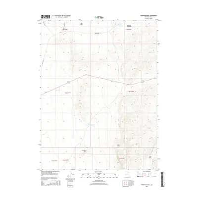 2014 Map of Thompson Knoll, 2014 Print