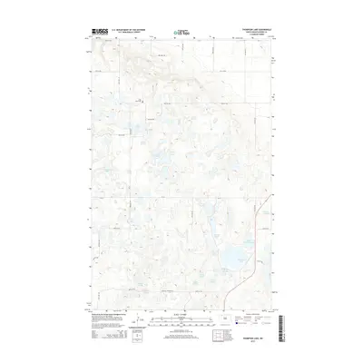 2014 Map of Thompson Lake, 2014 Print