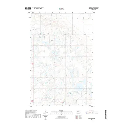 2017 Map of Thompson Lake, 2017 Print