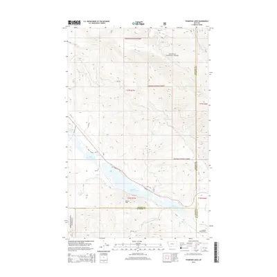 2014 Map of Thompson Lakes, 2014 Print