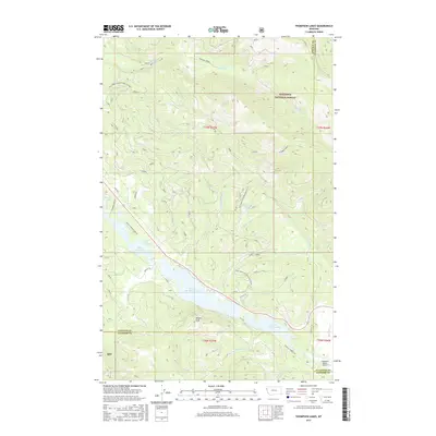 2017 Map of Thompson Lakes, 2017 Print