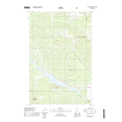 2020 Map of Thompson Lakes, 2020 Print