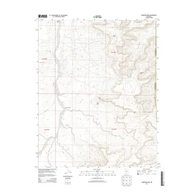 2013 Map of Thompson Mesa, 2013 Print