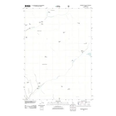 2011 Map of Thompson Peak, 2011 Print