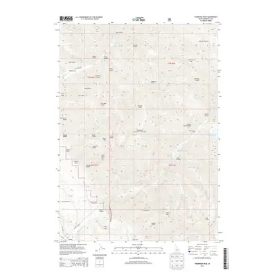 2013 Map of Thompson Peak, 2013 Print