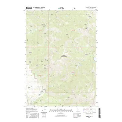 2017 Map of Thompson Peak, 2017 Print
