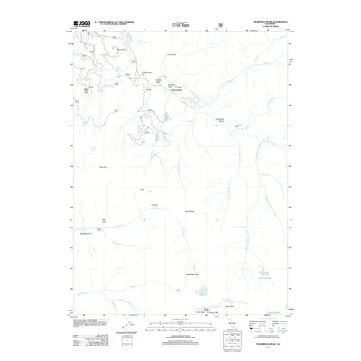 2012 Map of Thompson Peak, 2012 Print