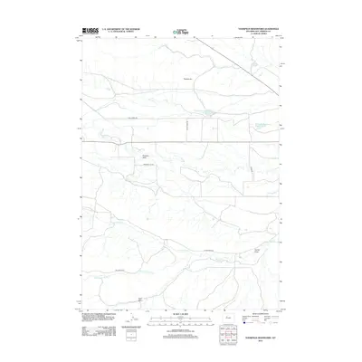 2012 Map of Thompson Reservoirs, 2012 Print
