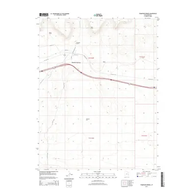 2014 Map of Thompson Springs, 2014 Print