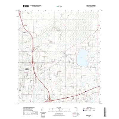 2018 Map of Thonotosassa, 2018 Print
