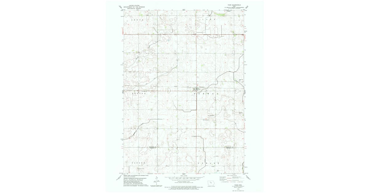 1979 Map of Thor, IA — High-Res | Pastmaps