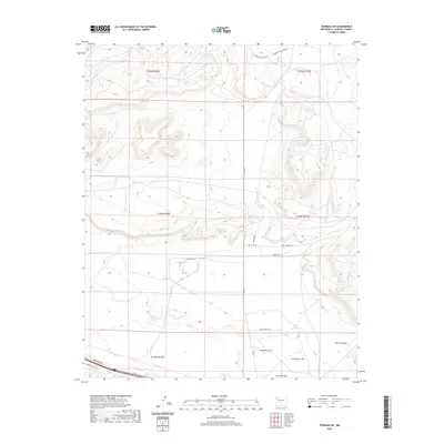 2020 Map of Thoreau NE, 2020 Print