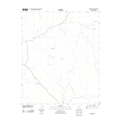 2011 Map of Thorn Peak, 2011 Print