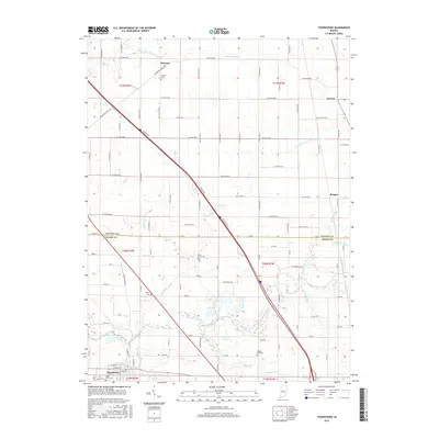2016 Map of Thorntown, 2016 Print