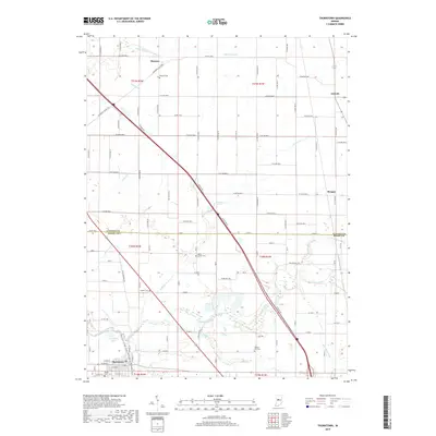 2019 Map of Thorntown, 2019 Print