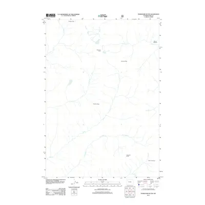 2012 Map of Thorofare Buttes, 2012 Print