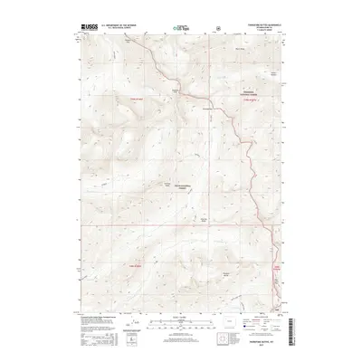 2015 Map of Thorofare Buttes, 2015 Print