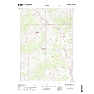 2017 Map of Thorofare Buttes, 2017 Print